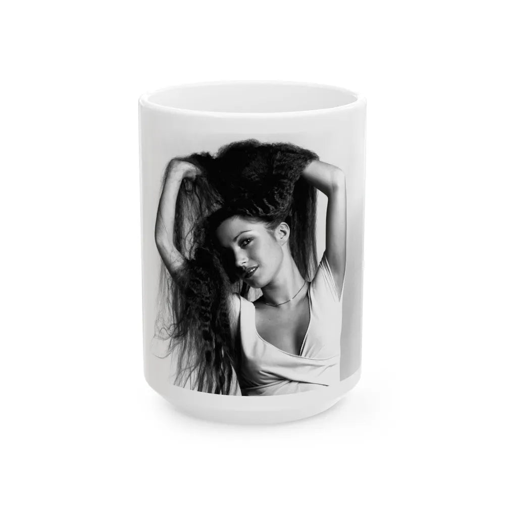 Jane Seymour #56 (Vintage Female Icon) White Coffee Mug-15oz-Go Mug Yourself