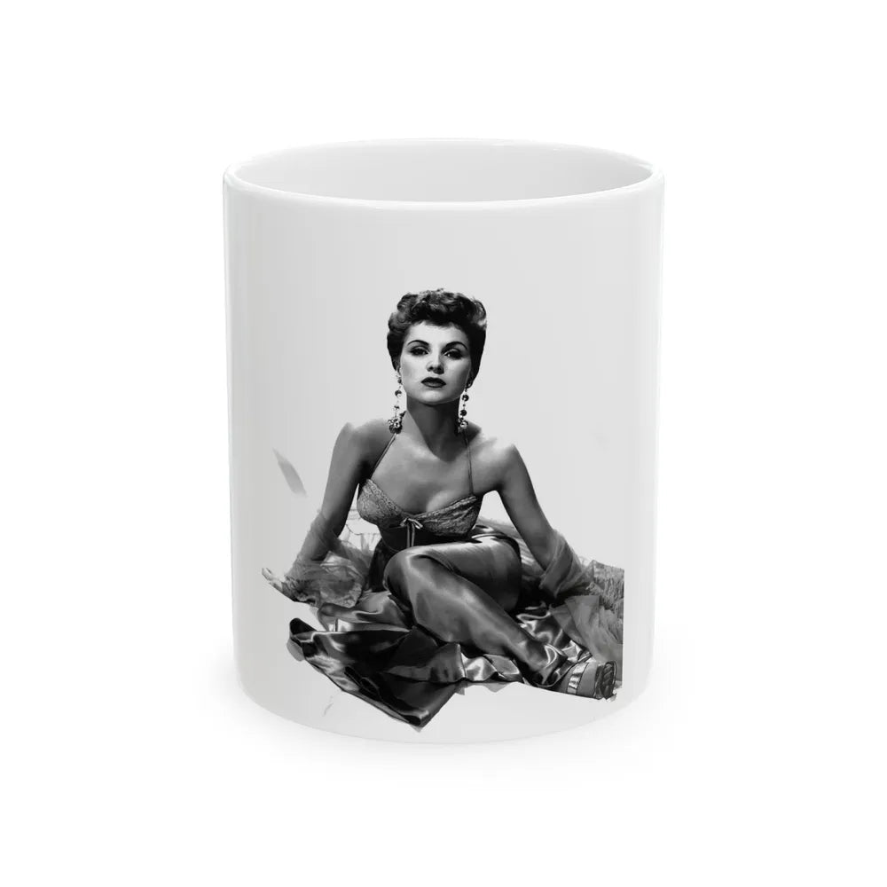 Debra Paget #142 (Vintage Female Icon) White Coffee Mug-11oz-Go Mug Yourself