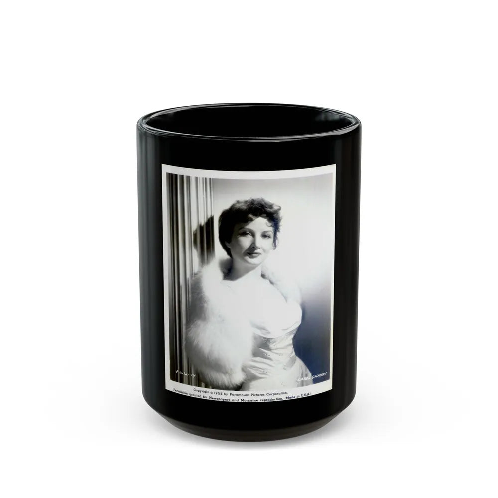 Carol Ohmart #04 (Vintage Female Icon) Black Coffee Mug-15oz-Go Mug Yourself