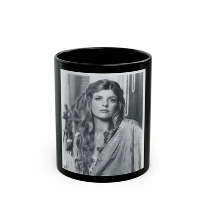 Katharine Ross #12 (Vintage Female Icon) Black Coffee Mug-11oz-Go Mug Yourself