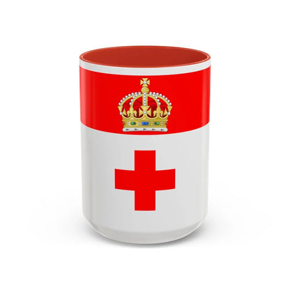 Flag of Birkirkara Malta - Accent Coffee Mug-15oz-Red-Go Mug Yourself