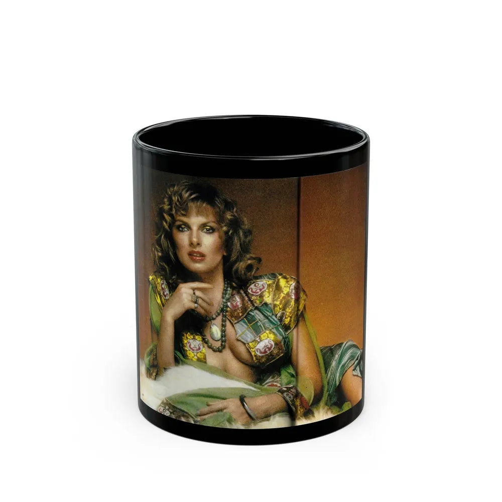 Julie Ege #120 (Vintage Female Icon) Black Coffee Mug-11oz-Go Mug Yourself