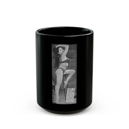 June Palmer #252 (Vintage Female Icon) Black Coffee Mug-15oz-Go Mug Yourself