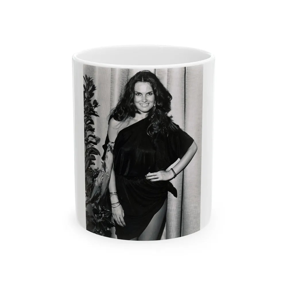 Caroline Munro #290 (Vintage Female Icon) White Coffee Mug-11oz-Go Mug Yourself