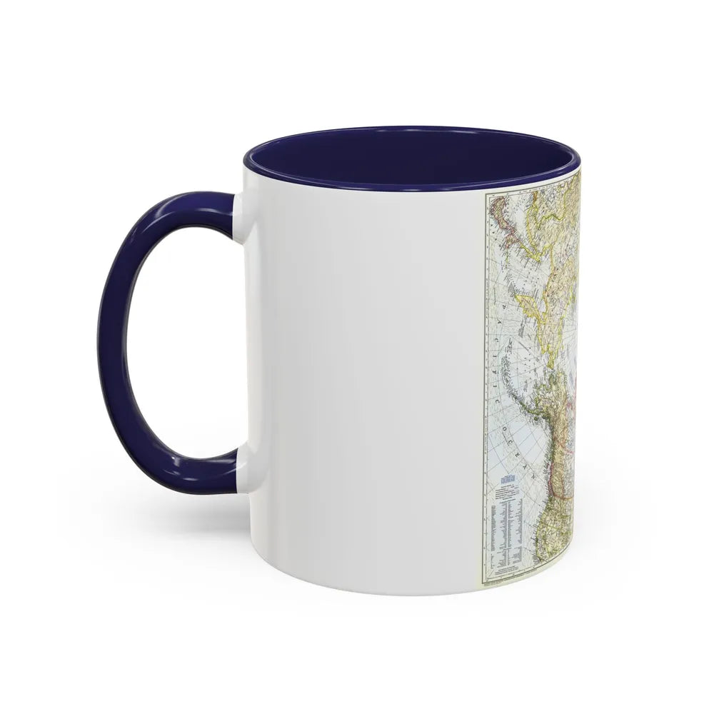 Top Of The World (1949) (Map) Accent Coffee Mug-Go Mug Yourself