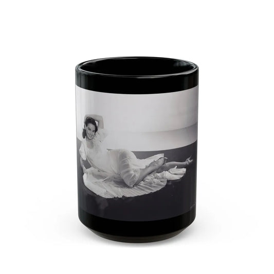 Kathryn Grant #133 (Vintage Female Icon) Black Coffee Mug-15oz-Go Mug Yourself