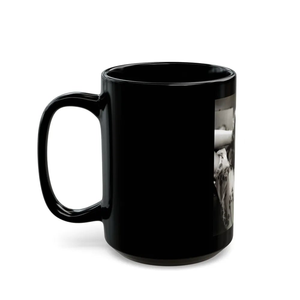 Barbara Stanwyck #176 (Vintage Female Icon) Black Coffee Mug-Go Mug Yourself