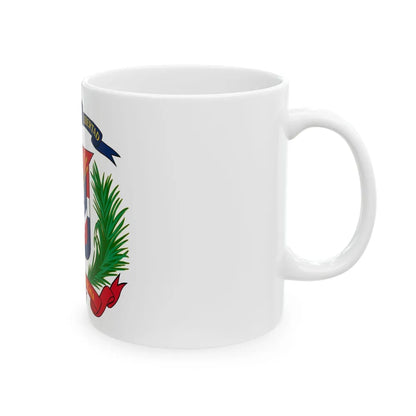 Coat of arms of the Dominican Republic - White Coffee Mug-Go Mug Yourself