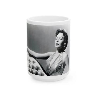 Jeanne Crain #112 (Vintage Female Icon) White Coffee Mug-15oz-Go Mug Yourself