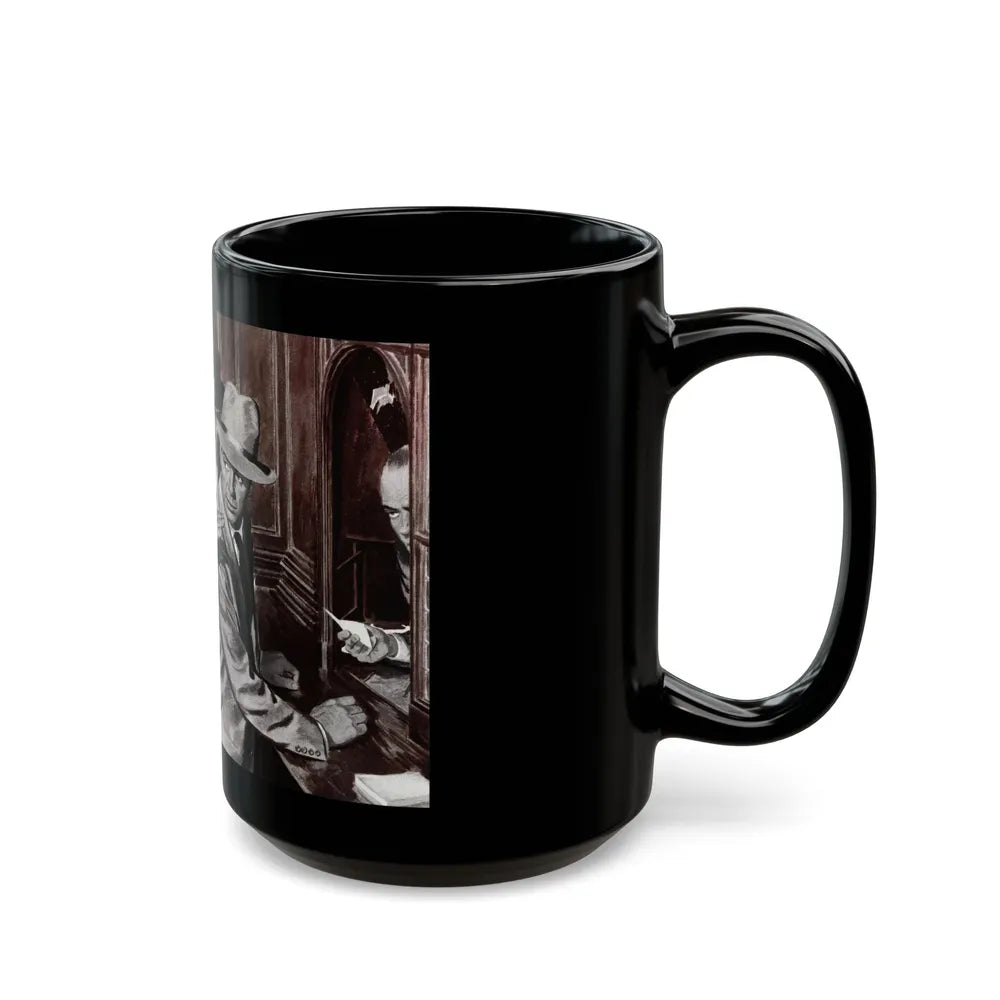 Corn-Fed Ocsar, Collier's, January 21, 1950 - Black Coffee Mug-Go Mug Yourself