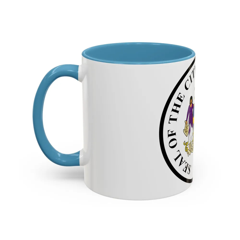 Seal of Philadelphia Pennsylvania - Accent Coffee Mug-Go Mug Yourself