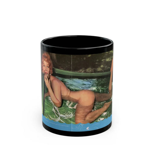 Greta Thyssen #133 - 1 Color Centerfold from Jem Mag. May '57 (Vintage Female Icon) Black Coffee Mug-11oz-Go Mug Yourself