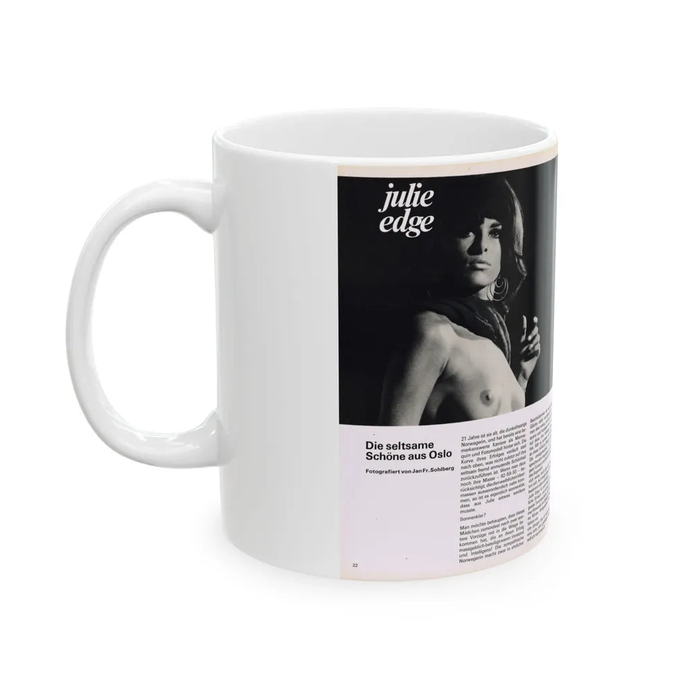 Julie Ege #178 (Vintage Female Icon) White Coffee Mug-Go Mug Yourself