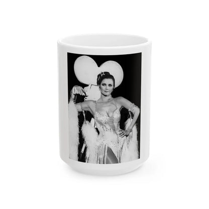 Lynda Carter #285 (Vintage Female Icon) White Coffee Mug-15oz-Go Mug Yourself