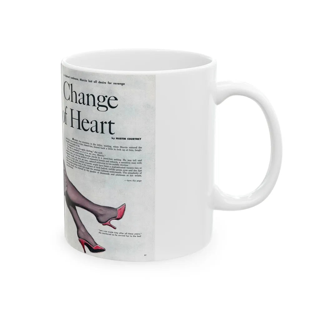 Change of Heart, Adam magazine, Vol. 6 No. 2, 1961 - White Coffee Mug-Go Mug Yourself