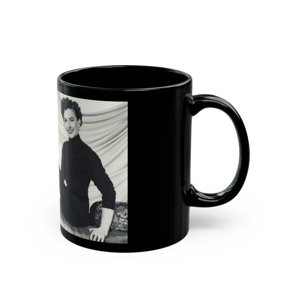 Coleen Gray #29 (Vintage Female Icon) Black Coffee Mug-Go Mug Yourself