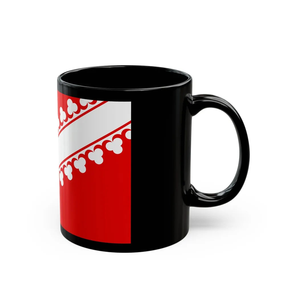 Flag of Bas Rhin France 2 - Black Coffee Mug-Go Mug Yourself