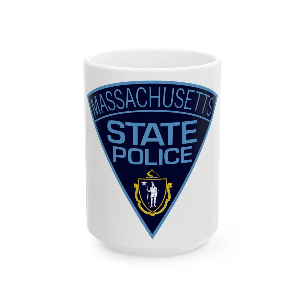 Massachusetts State Police - White Coffee Mug-15oz-Go Mug Yourself