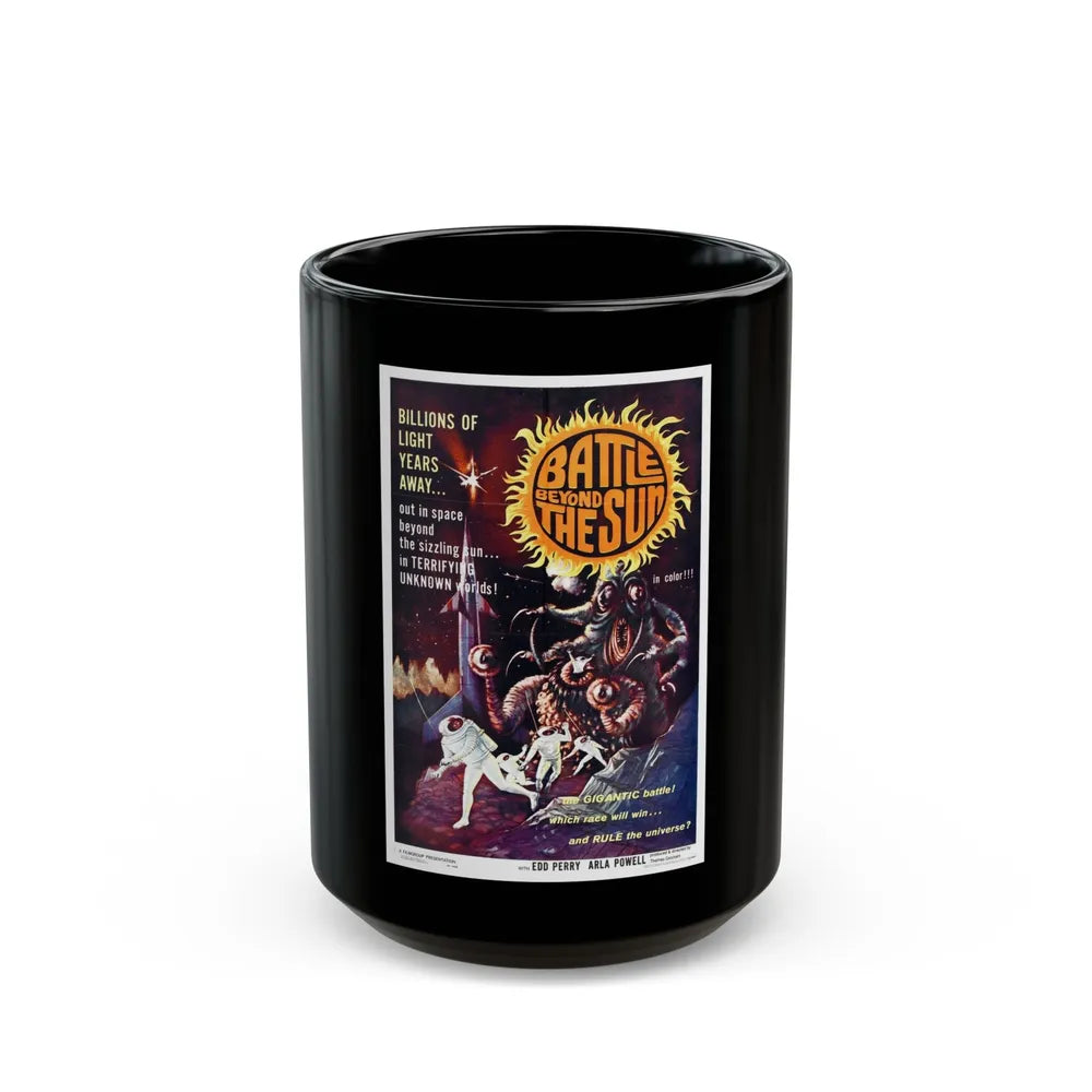 BATTLE BEYOND THE SUN 1959 Movie Poster - Black Coffee Mug-15oz-Go Mug Yourself