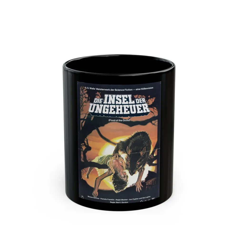 FOOD OF THE GODS (GERMAN) 1976 Movie Poster - Black Coffee Mug-11oz-Go Mug Yourself