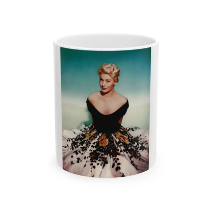 Kim Novak #319 (Vintage Female Icon) White Coffee Mug-11oz-Go Mug Yourself