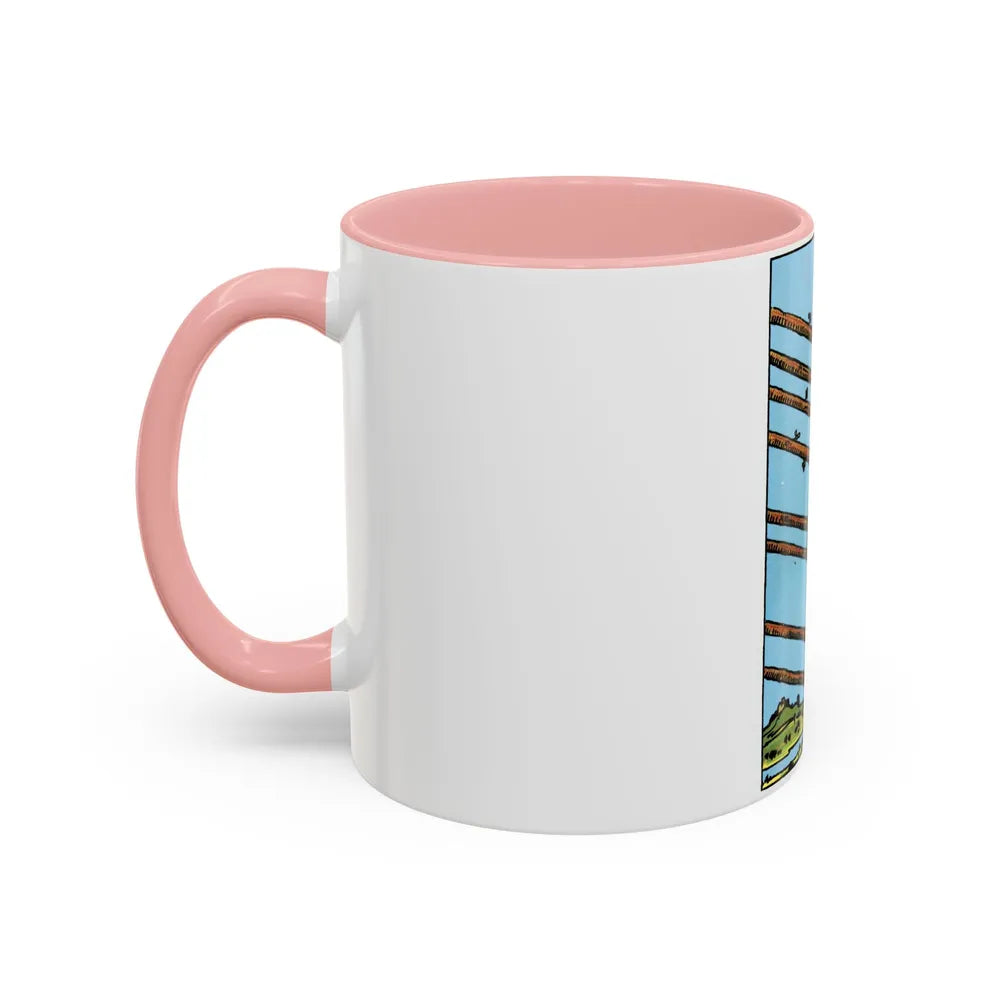 The 8 of Wands (Tarot Card) Accent Coffee Mug-Go Mug Yourself