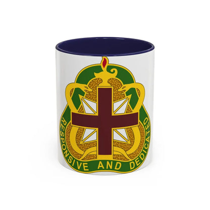 Medical Command 3 (U.S. Army) Accent Coffee Mug-11oz-Navy-Go Mug Yourself