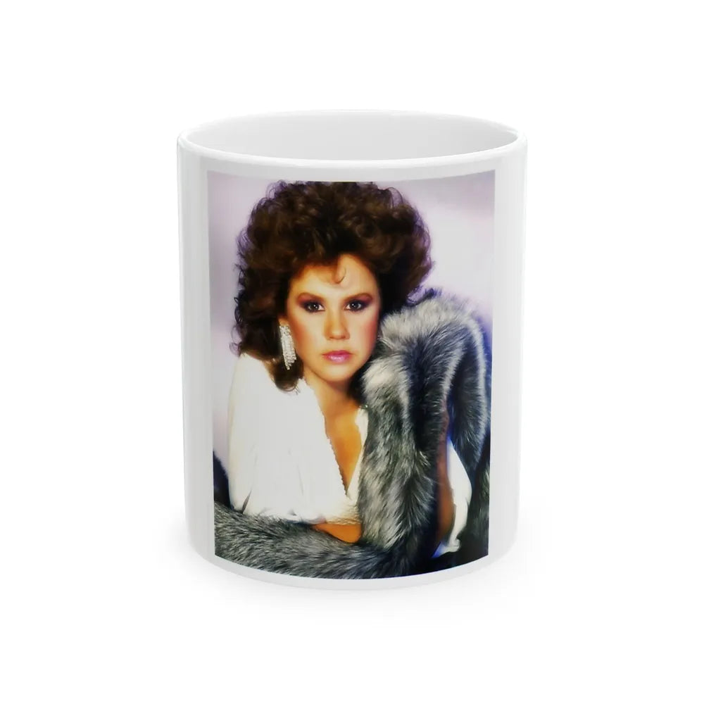 Linda Blair #258 (Vintage Female Icon) White Coffee Mug-11oz-Go Mug Yourself