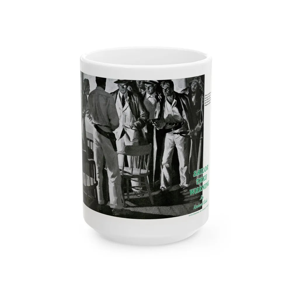 Donner Swung the Luger with Dangerous Abandon, 1940 - White Coffee Mug-15oz-Go Mug Yourself