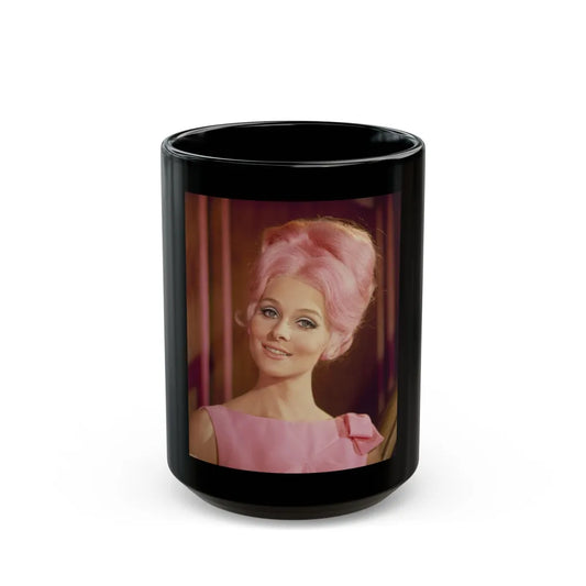 Diane McBaine #23 (Vintage Female Icon) Black Coffee Mug-15oz-Go Mug Yourself