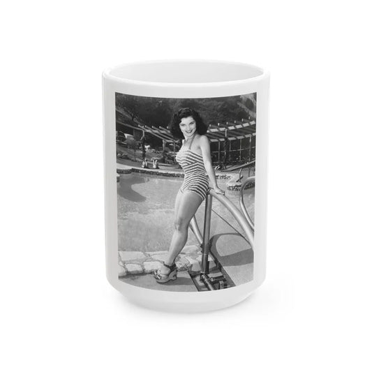 Debra Paget #63 1 (Vintage Female Icon) White Coffee Mug-15oz-Go Mug Yourself