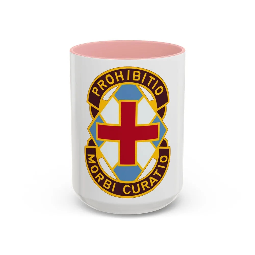 MEDDAC Augsburg US (U.S. Army) Accent Coffee Mug-15oz-Pink-Go Mug Yourself