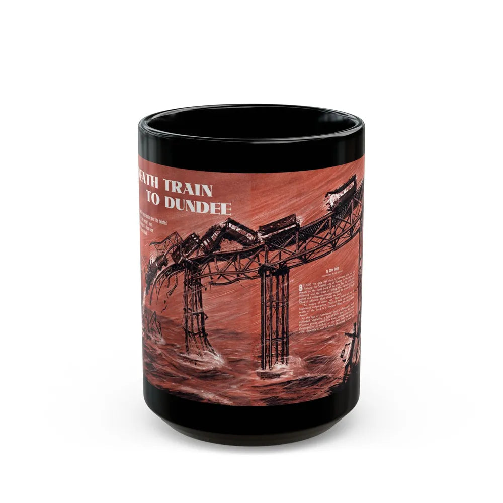 Death Train to Dundee, Stag magazine, November 1957 - Black Coffee Mug-15oz-Go Mug Yourself