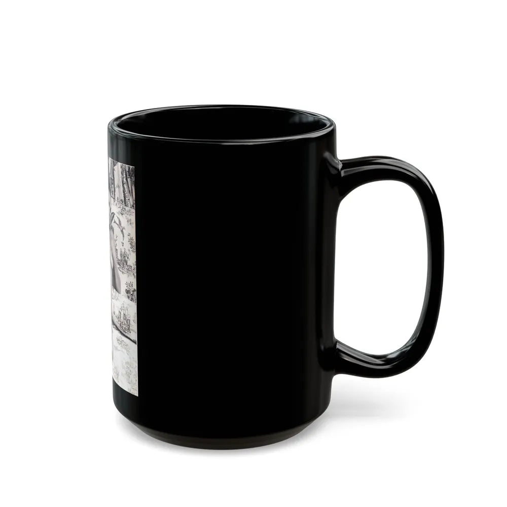 Julie Ege #247 (Vintage Female Icon) Black Coffee Mug-Go Mug Yourself