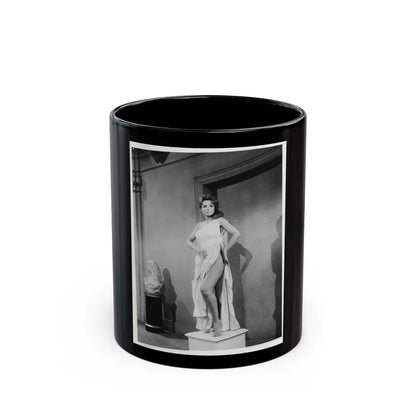 Francine York #21 (Vintage Female Icon) Black Coffee Mug-11oz-Go Mug Yourself