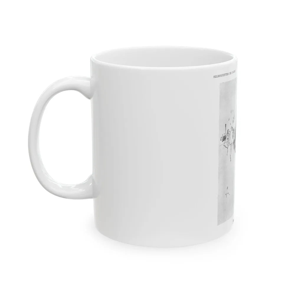 From the Jaye Oliver Archives, Jeanne Lafaurie, 1945 - White Coffee Mug-Go Mug Yourself