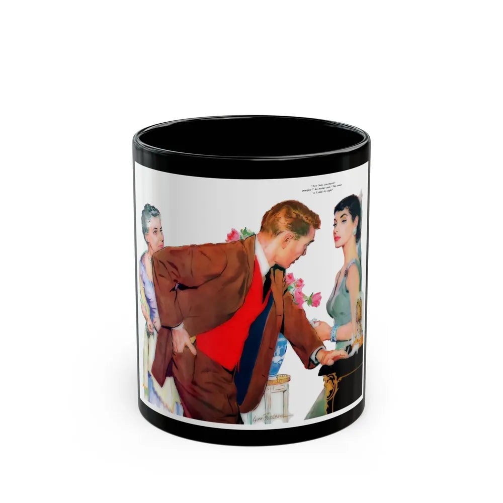 Bride To Be, Woman's Home Companion, August 1955 - Black Coffee Mug-11oz-Go Mug Yourself