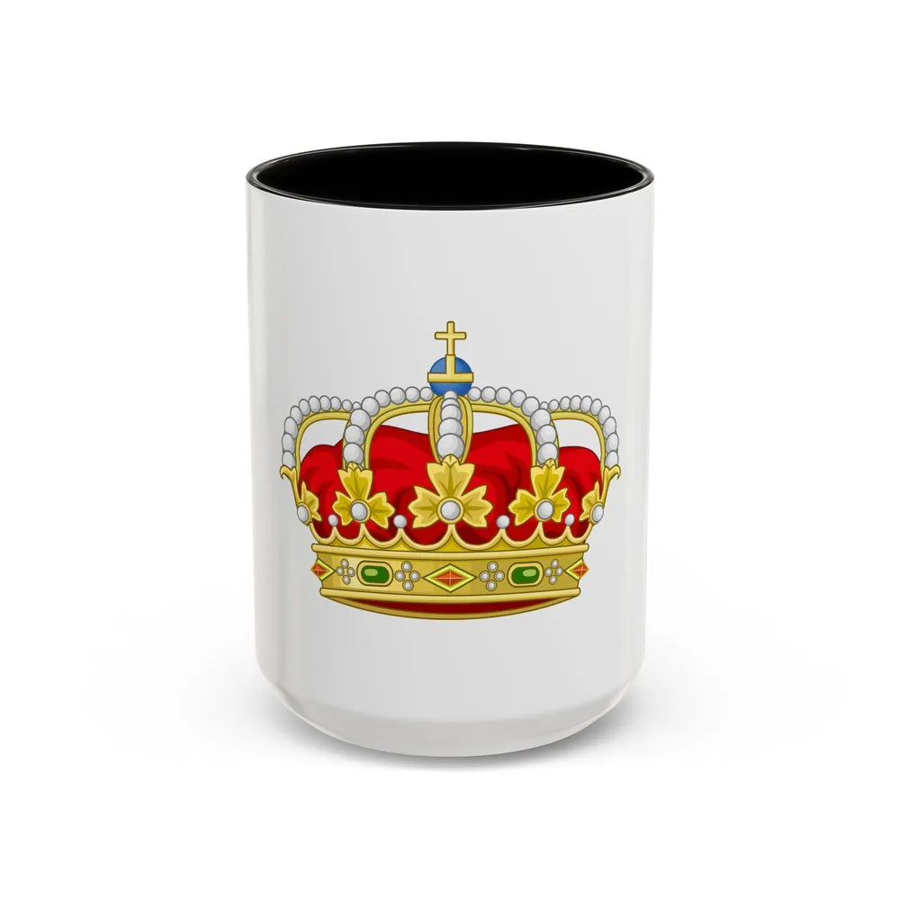 Royal Crown of Spain - Accent Coffee Mug-15oz-Black-Go Mug Yourself