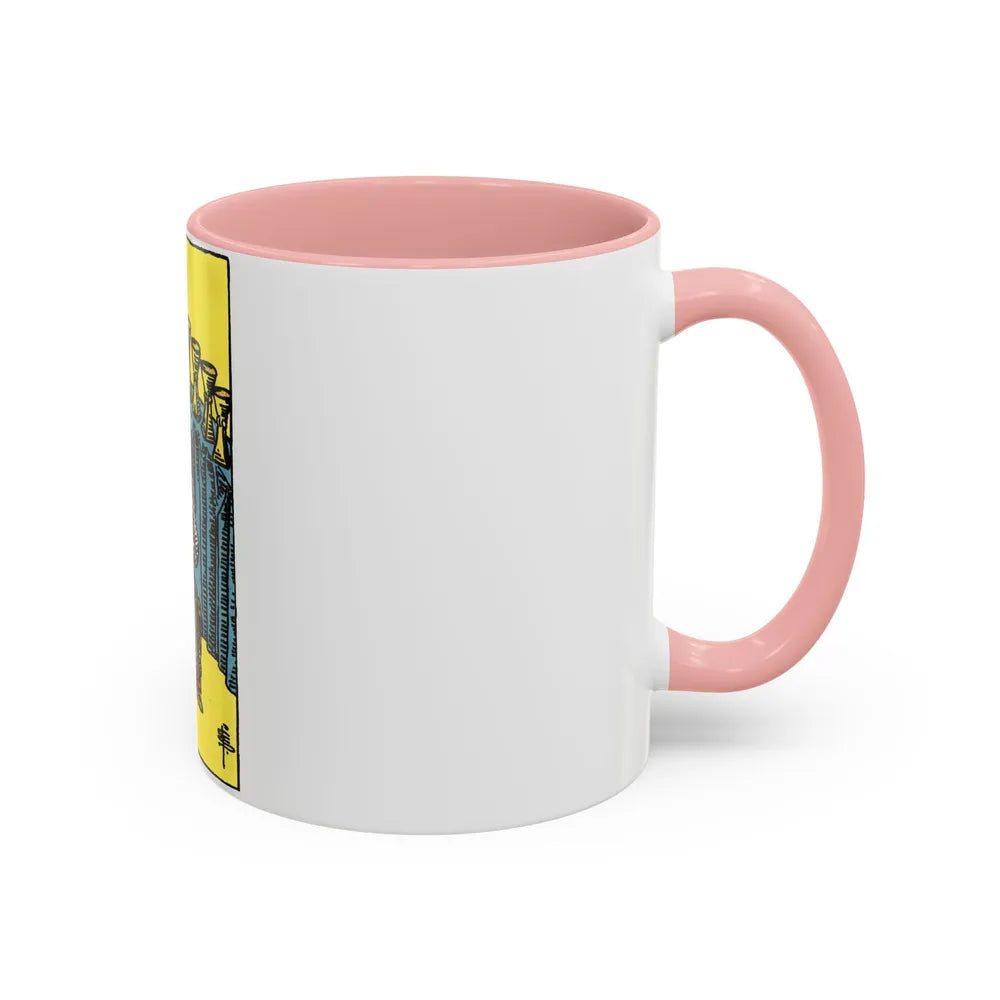 The 9 of Cups (Tarot Card) Accent Coffee Mug-Go Mug Yourself