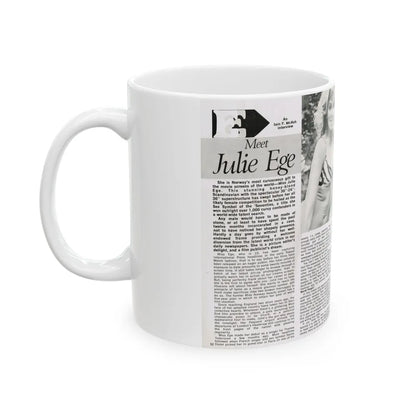 Julie Ege #187 (Vintage Female Icon) White Coffee Mug-Go Mug Yourself