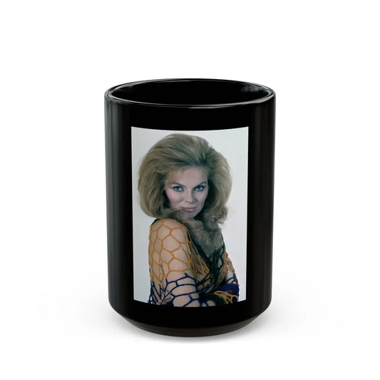 Julie Ege #223 (Vintage Female Icon) Black Coffee Mug-15oz-Go Mug Yourself