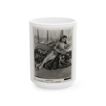 Debra Paget #53 1 (Vintage Female Icon) White Coffee Mug-15oz-Go Mug Yourself