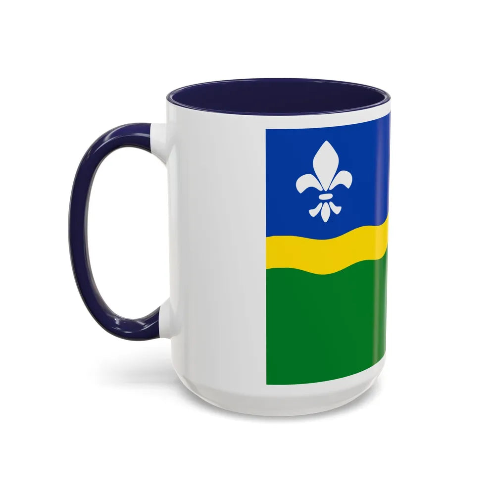 Flag of Flevoland Netherlands - Accent Coffee Mug-Go Mug Yourself