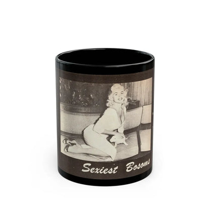 Jayne Mansfield #315 - 1 Almost Full Page B&W Photo on Page 34 from BOLD Pocket Mag. Feb. '59 (Vintage Female Icon) Black Coffee Mug-11oz-Go Mug Yourself