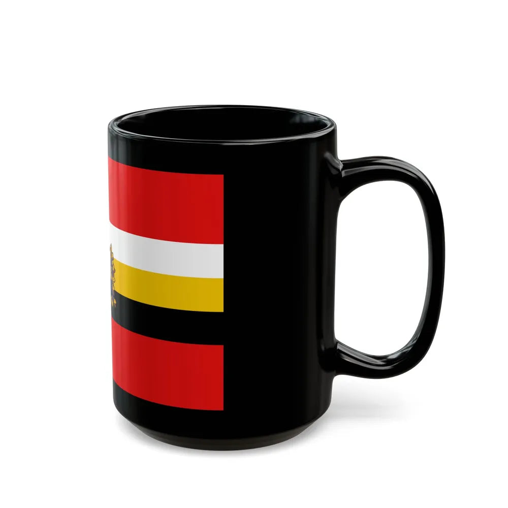 Flag of Kursk Oblast Russia - Black Coffee Mug-Go Mug Yourself