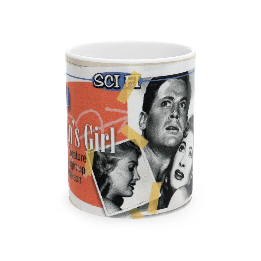 Lori Nelson #53 - Printed & Scanned (Vintage Female Icon) White Coffee Mug-11oz-Go Mug Yourself