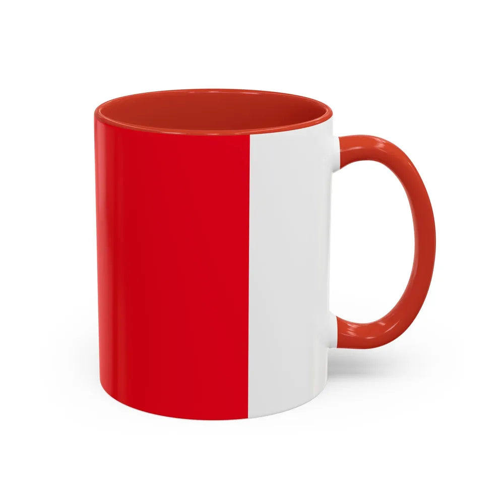 Flag of Bergamo Italy - Accent Coffee Mug-Go Mug Yourself