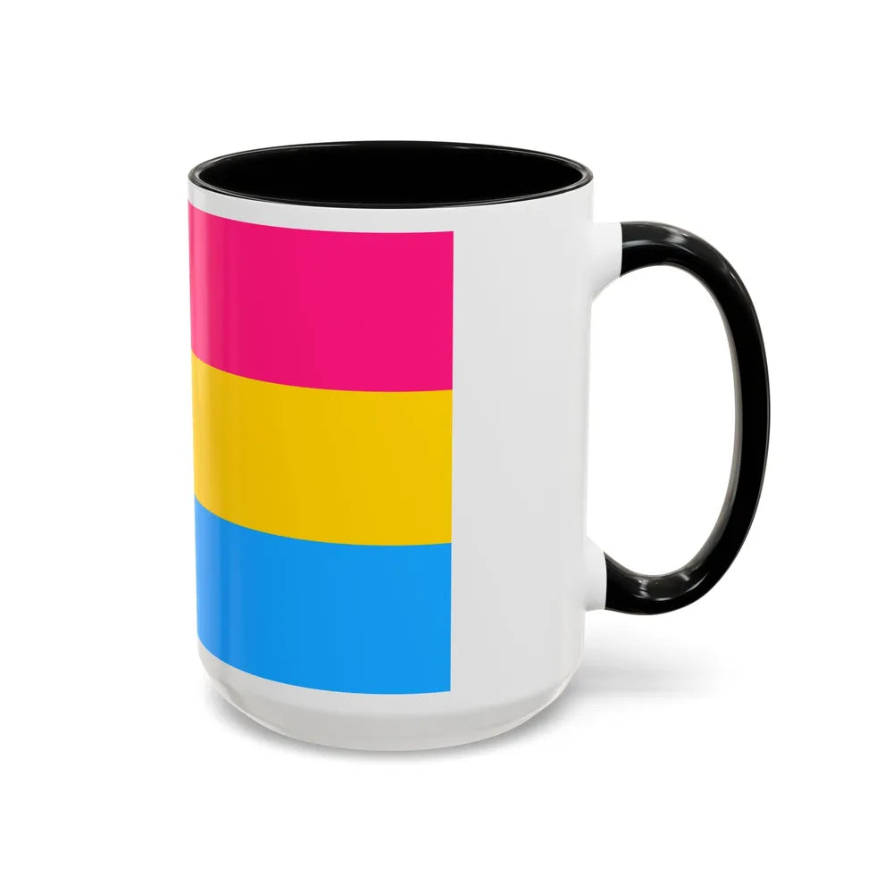 Pansexuality Pride Flag - Accent Coffee Mug-Go Mug Yourself