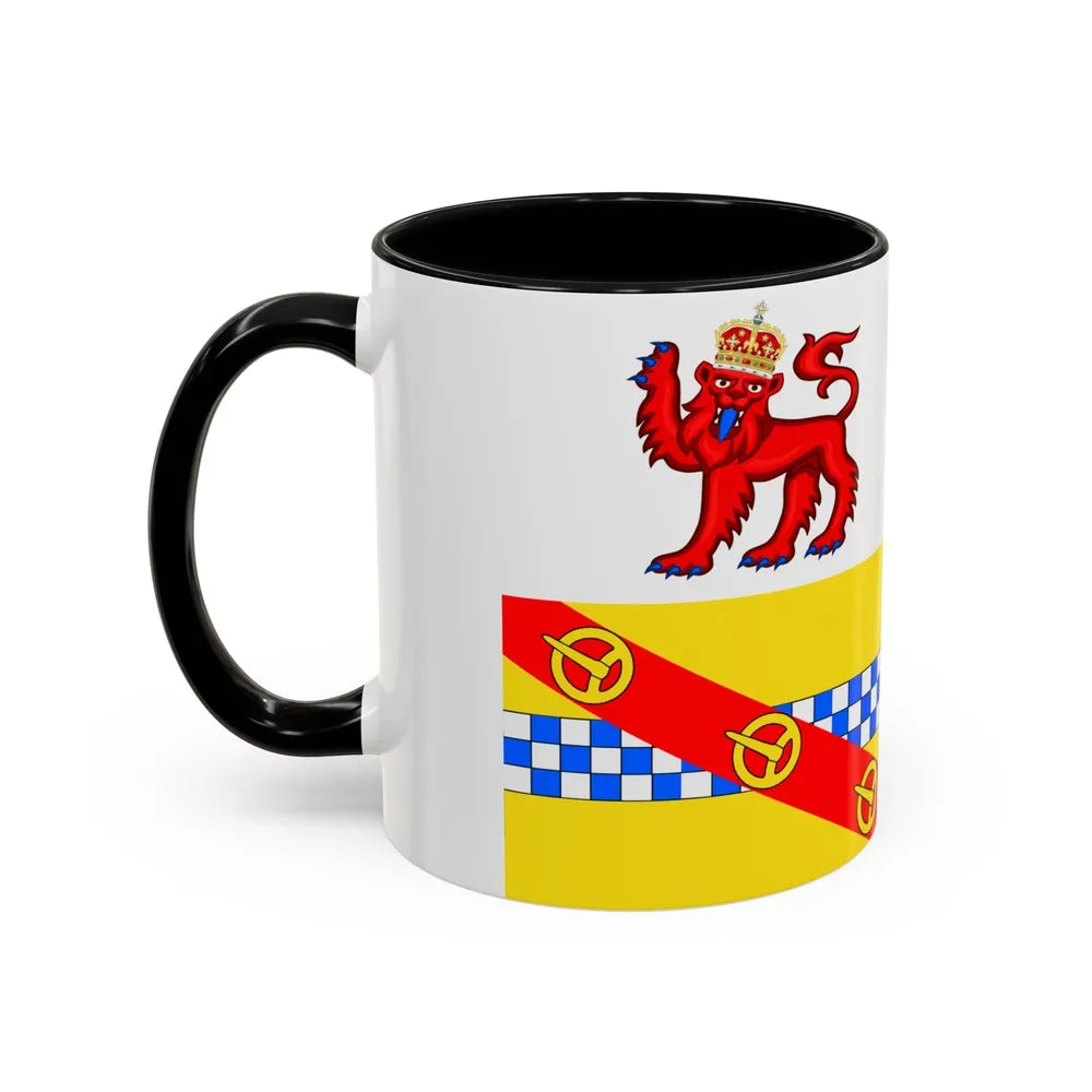 Flag of Angus UK - Accent Coffee Mug-Go Mug Yourself