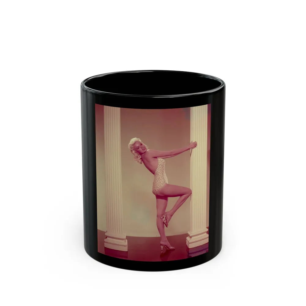 Jayne Mansfield #232 (Vintage Female Icon) Black Coffee Mug-11oz-Go Mug Yourself